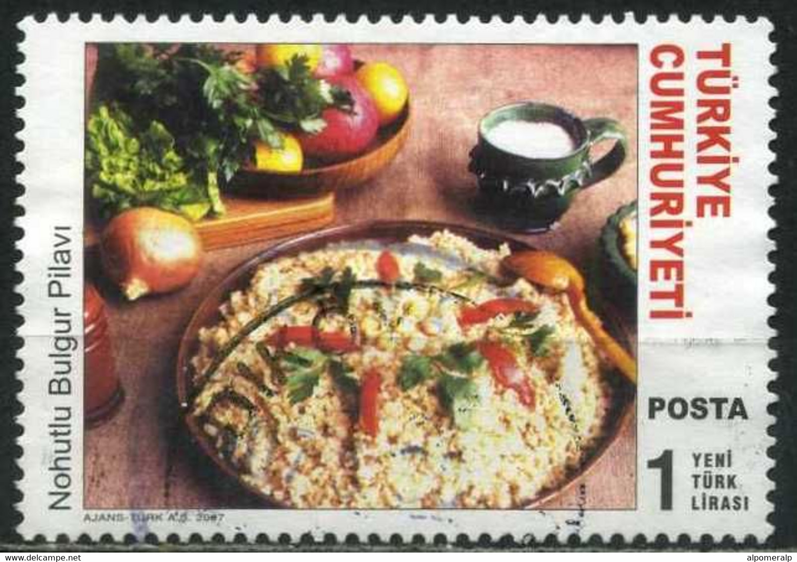 Turkey 2007 - Mi. 3596 O, Bulgur Pilaf With Chickpeas | Turkish Cousine - Used Stamps