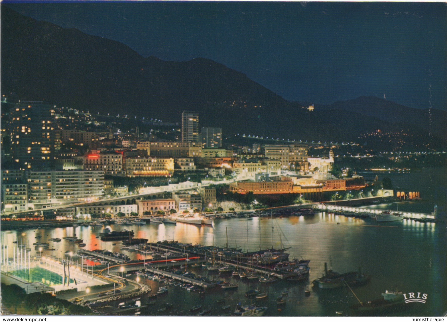 Monaco : La Nuit (CP Voyagé 1982 - TP Français) - Hafen