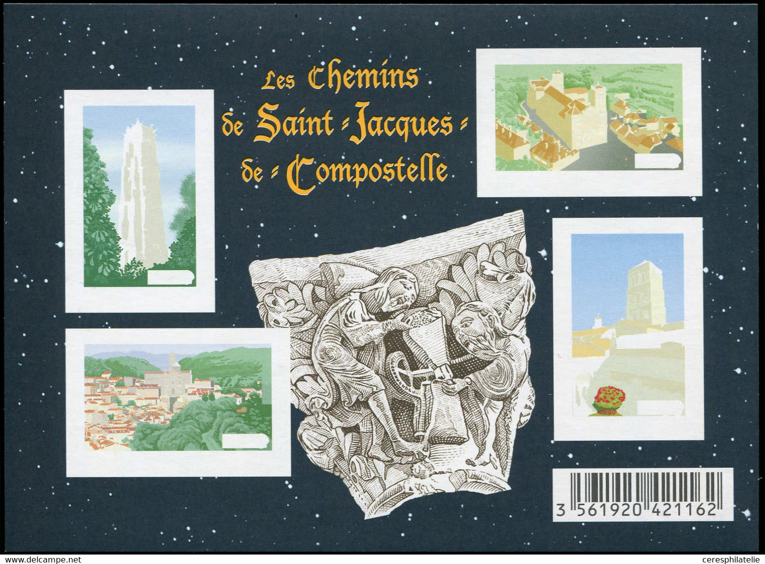 ** VARIETES - F4641  St Jacques De Compostelle, BF NON DENTELE SANS La Taille Douce, TB - Nuevos