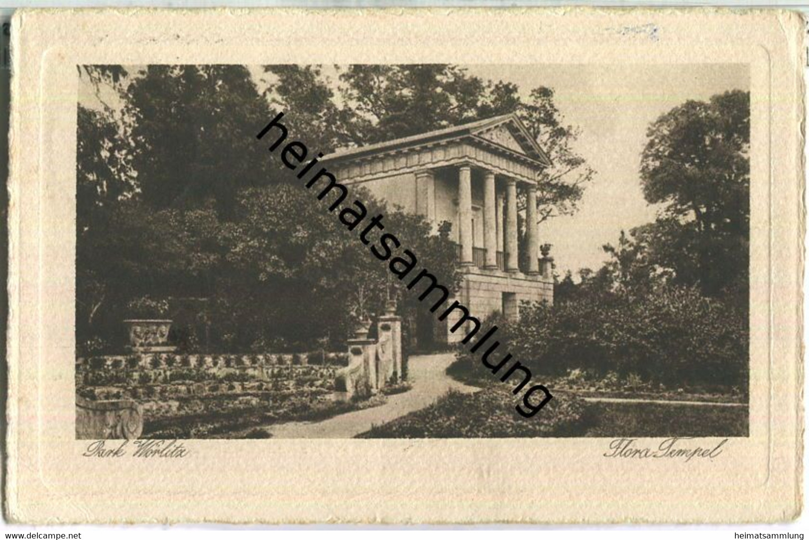 Park Wörlitz - Flora-Tempel - Verlag Gustav Horn Wörlitz - Wörlitz