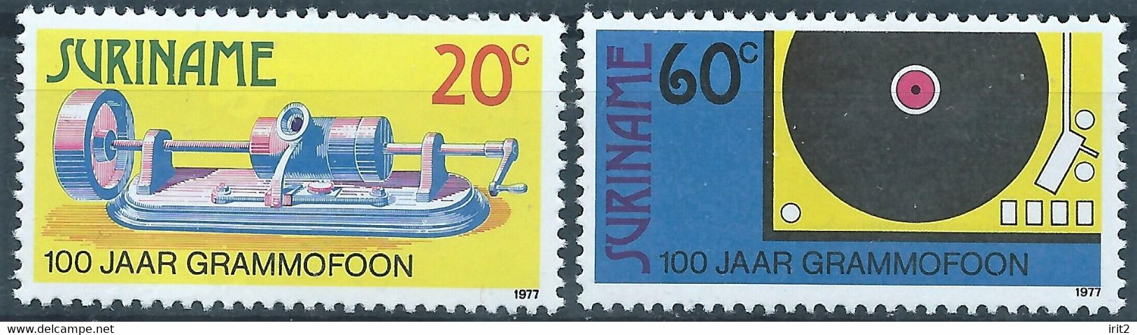 Suriname,1977 The 100th Anniversary Of Sound Reproduction,MNH - Surinam