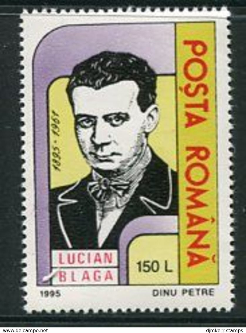 ROMANIA 1995 Lucian Blaga MNH / **.  Michel 5086 - Unused Stamps