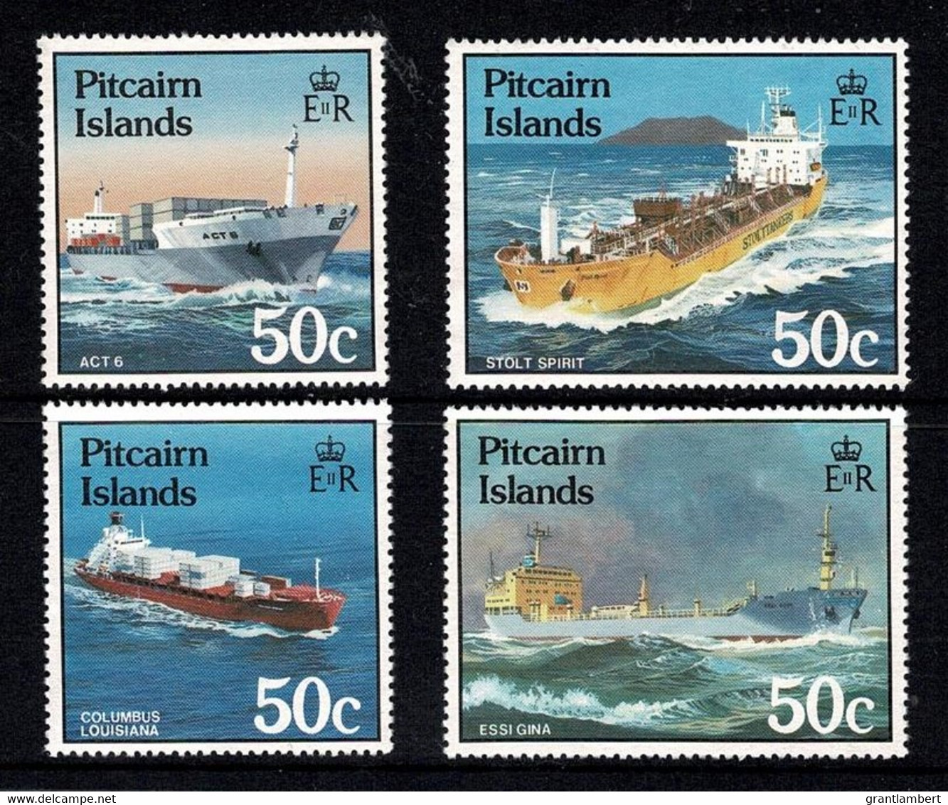 Pitcairn Islands 1985 Ships Set Of 4 Mint No Gum - Pitcairninsel