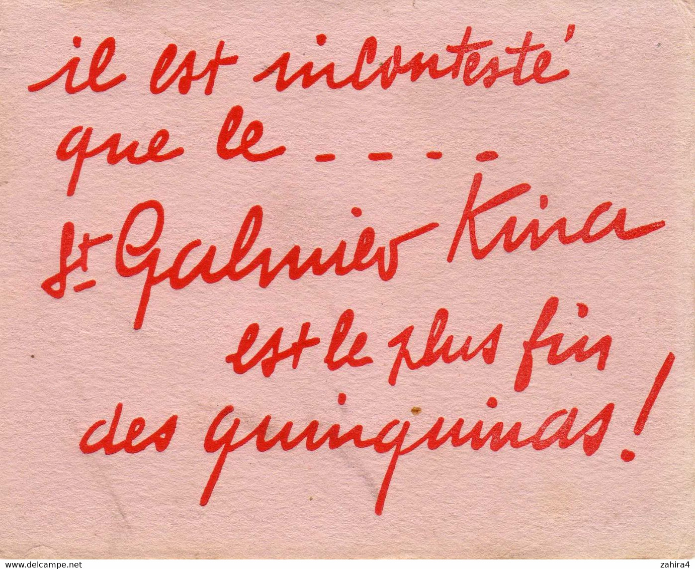 Rare - St-Galmier Kina - Quinquinas - Loire ? - Années 30 ? - Liqueur & Bière