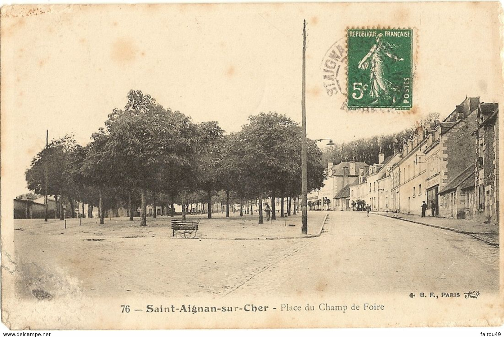 41 -   SAINT AIGNAN -Place Du Champ De Foire  " Att Bien Regarder A G Bas"  124 - Saint Aignan