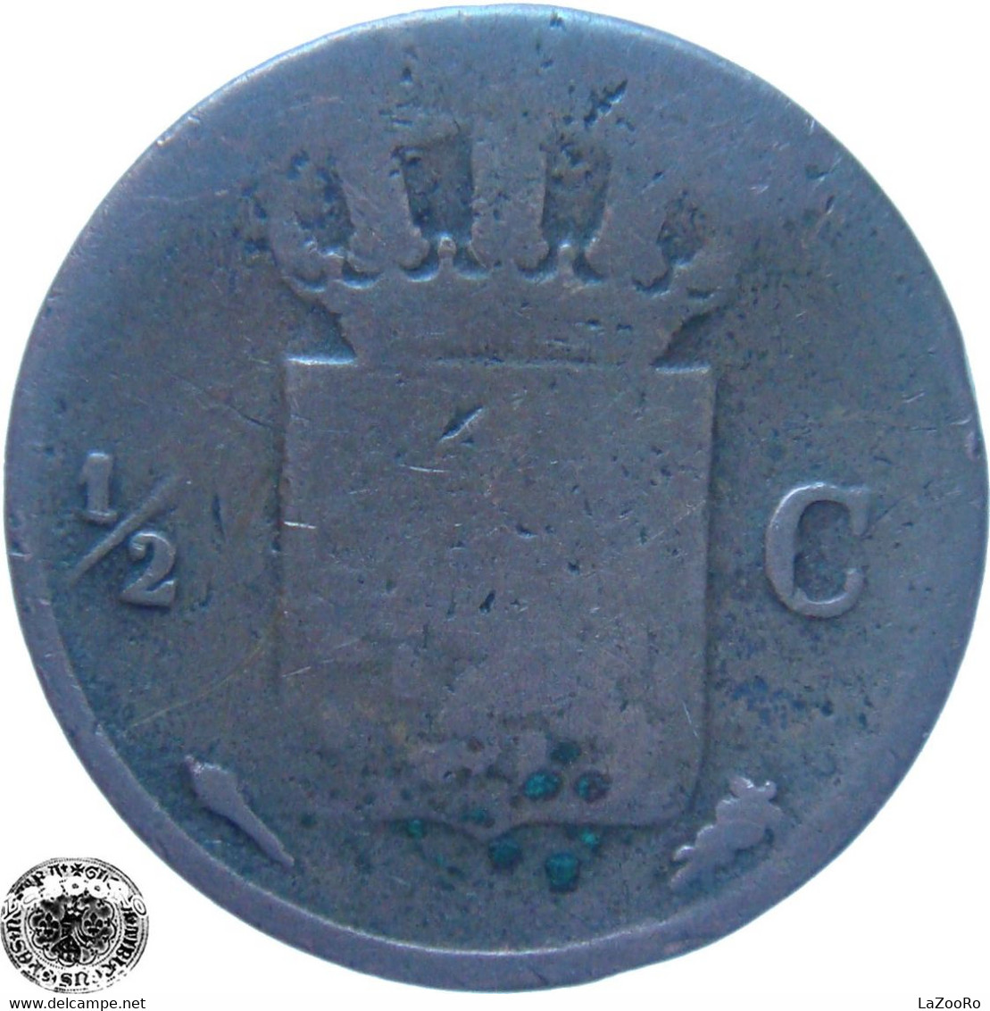 LaZooRo: Netherlands 1/2 Cent 1818/26 G - 1815-1840: Willem I.