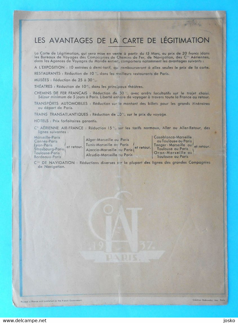 EXPOSITION INTERNATIONALE Des Arts Et Techniques Dans La Vie Moderne PARIS 1937 * Exposition Universelle De 1937 * Expo - Tijdschriften & Catalogi