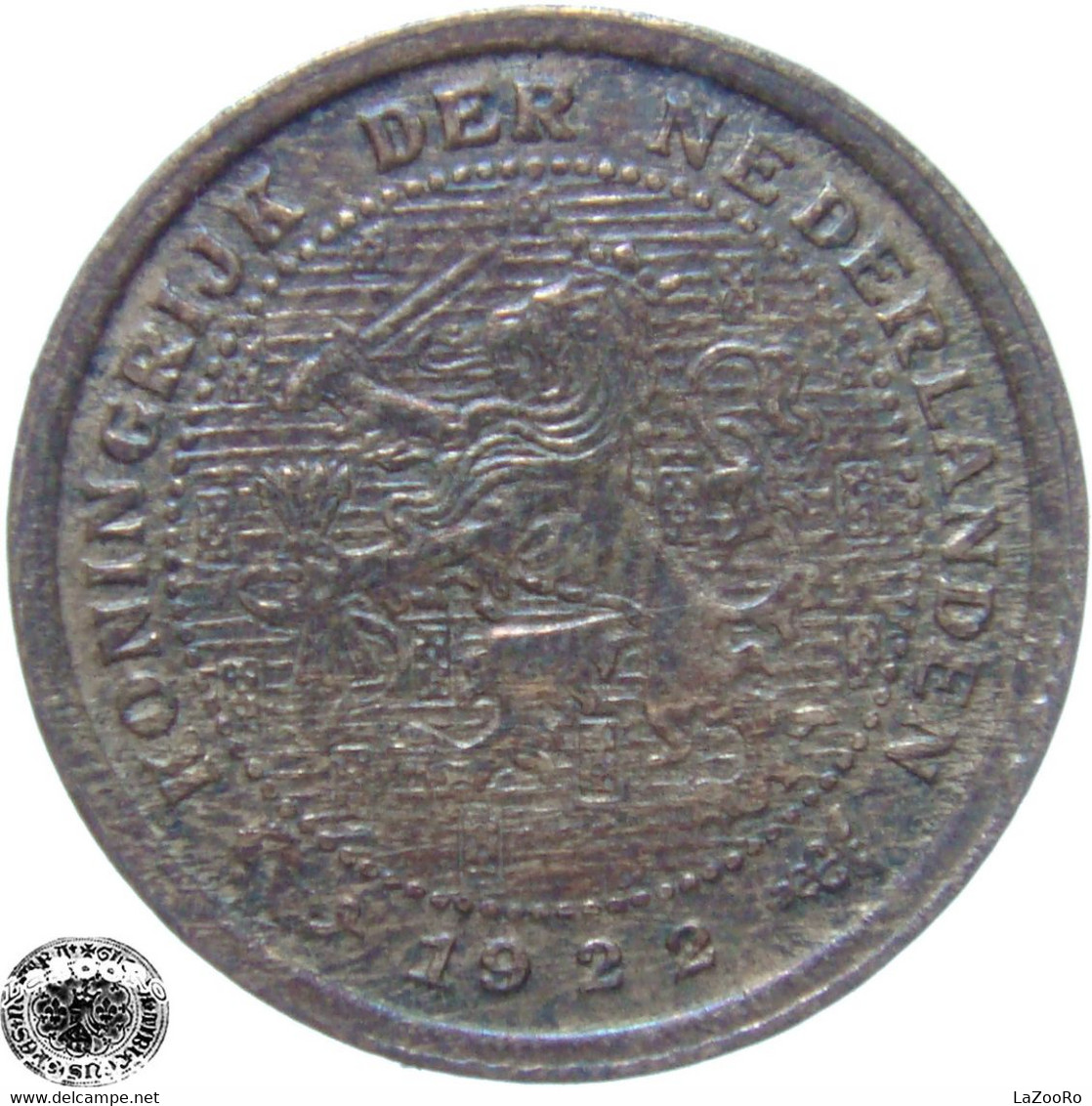 LaZooRo: Netherlands 1/2 Cent 1922 XF - 0.5 Cent