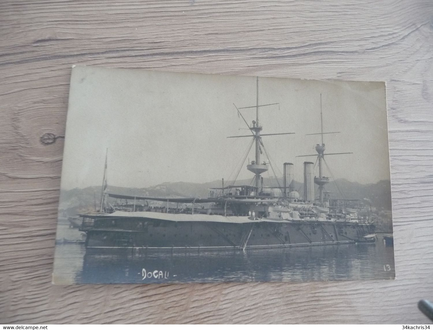 Carte Photo Guerre Bateaux Docau Albanie? - Oorlog