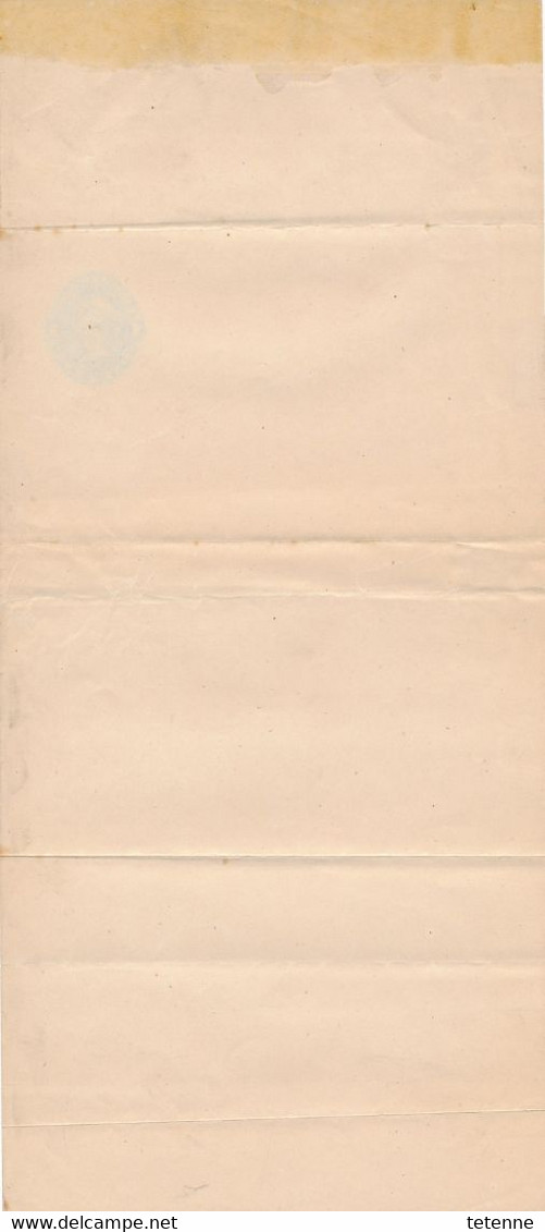 Entier Postal Bleu 1  One Cent Sur Bande Papier Du Canada - Autres & Non Classés