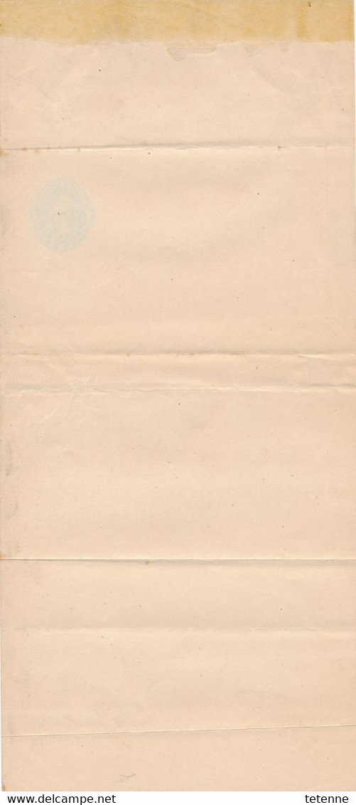 Entier Postal Bleu 1  One Cent Sur Bande Papier Du Canada - Sonstige & Ohne Zuordnung