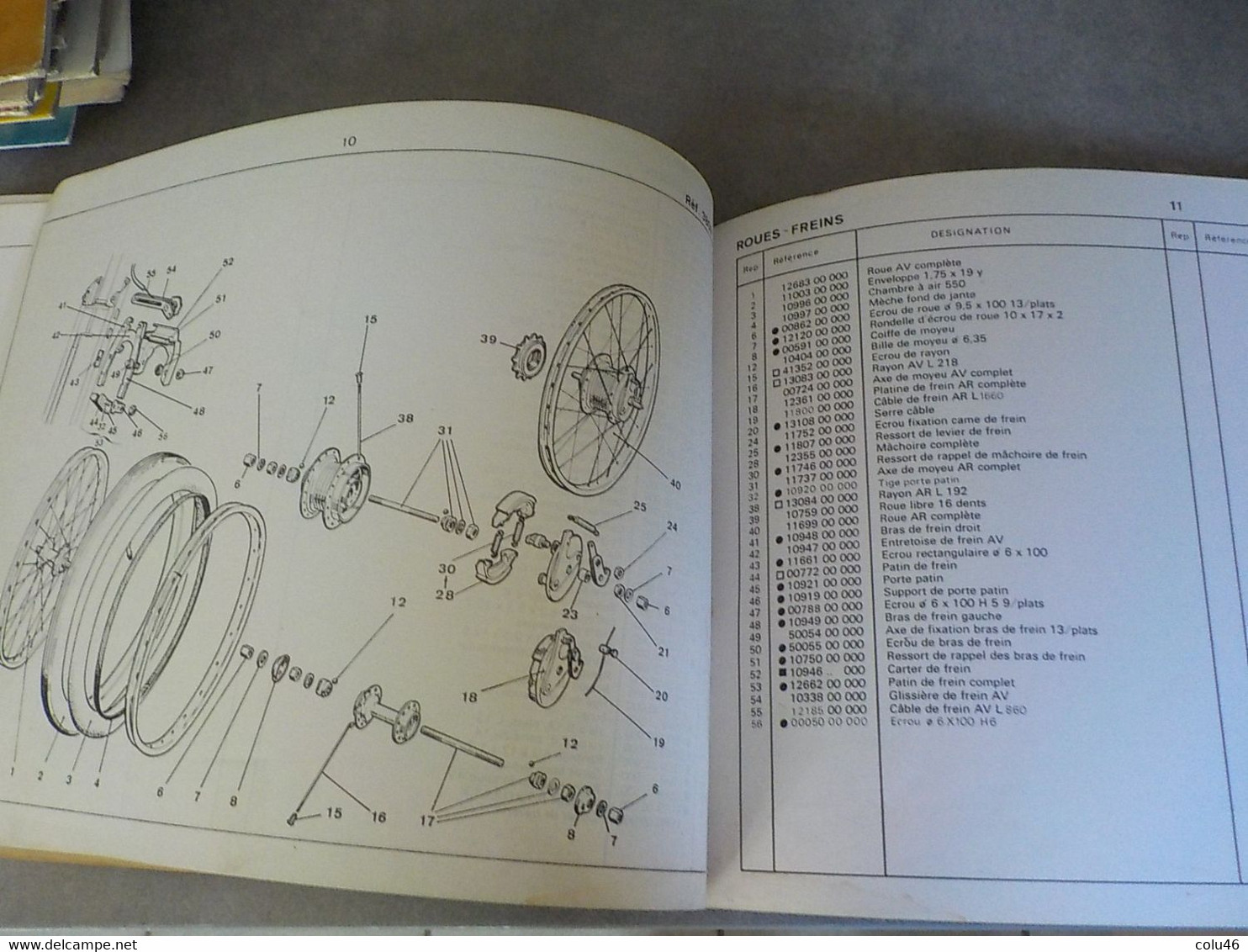 1974 Catalogue Des Pièces Détachées Vélo Solex 3800 Cycle Courbevoie France - Motos