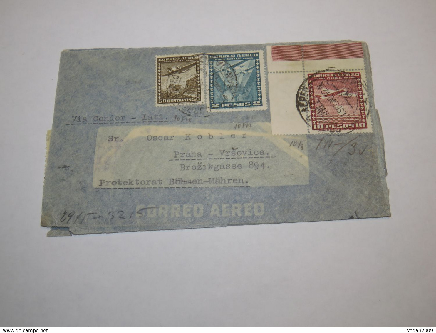 Chile AIRMAIL Cover - Chile