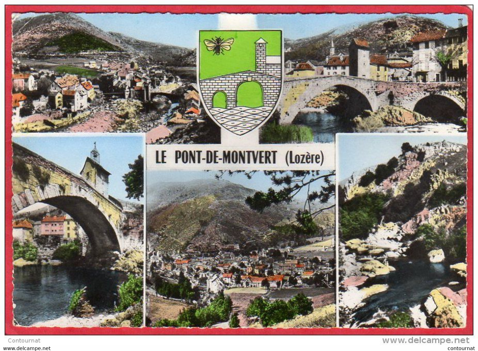 CPSM 48 LE PONT DE MONTVERT Multivues  * Format CPM 6 Vues - Le Pont De Montvert