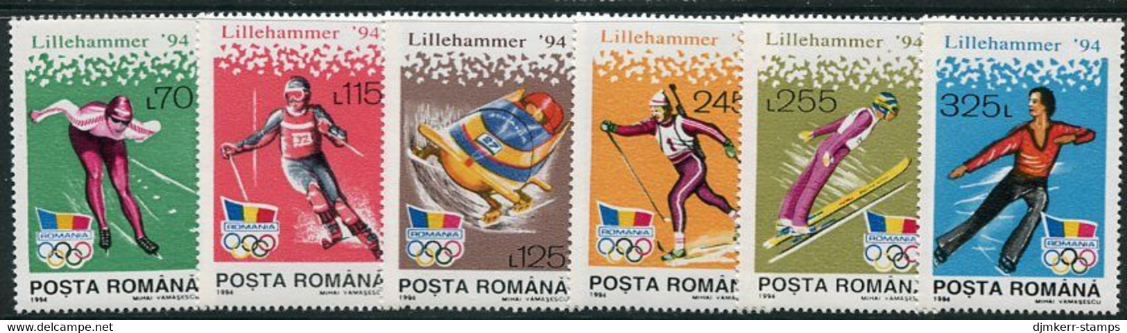 ROMANIA 1994 Winter Olympic Games MNH / **.  Michel 4954-59 - Ongebruikt