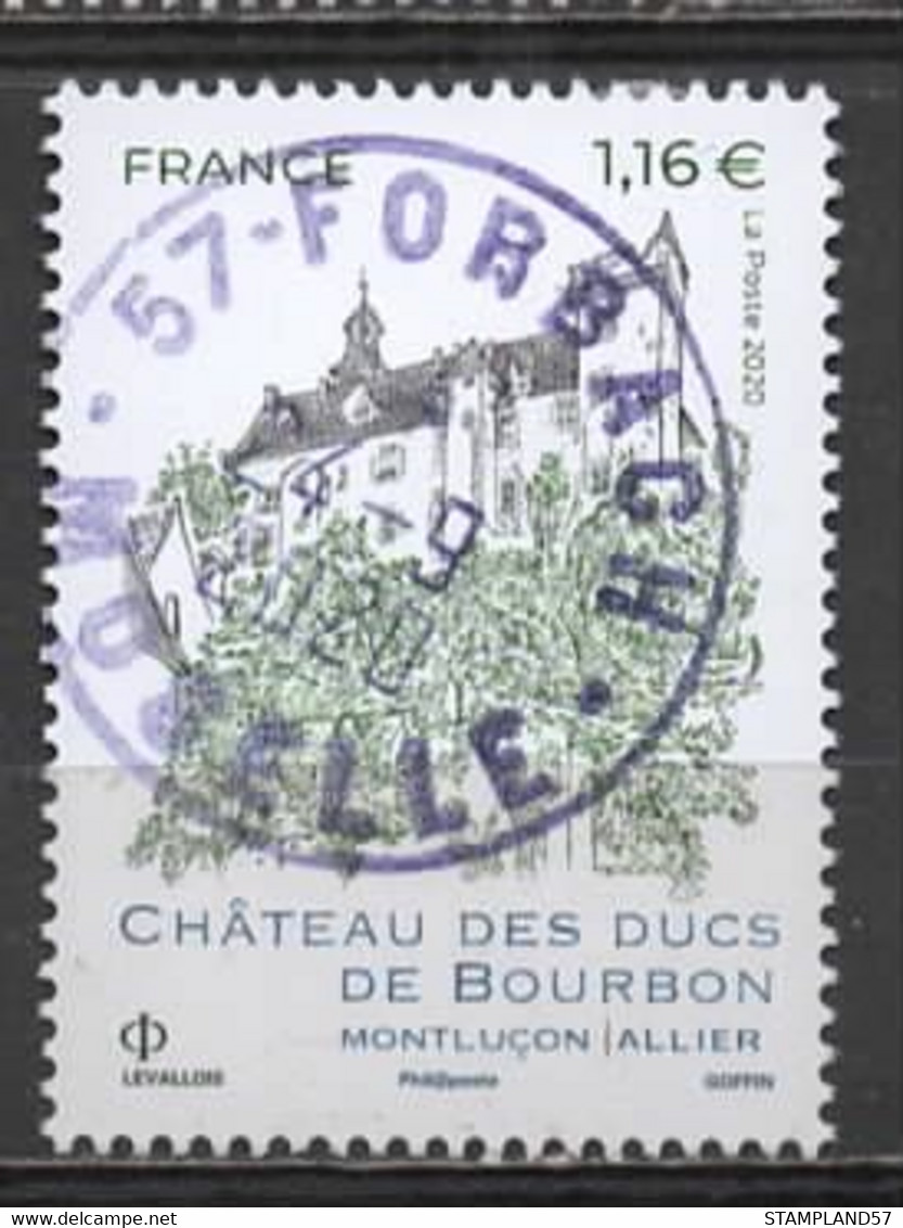 FRANCE 2020 - Timbre - Château Des Ducs De Bourbon Montluçon Oblitéré Cachet Rond - Used Stamps