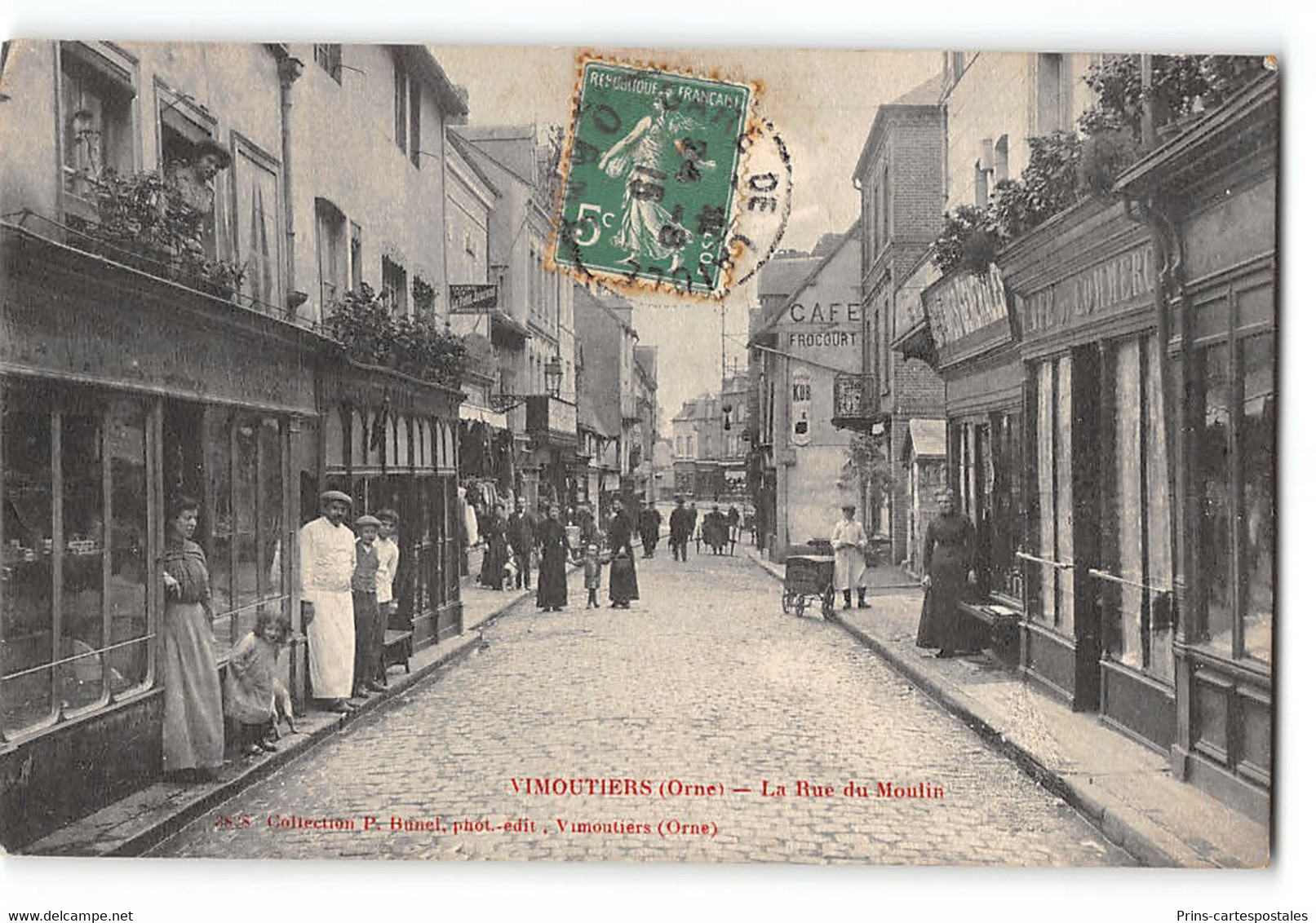 CPA 61 Vimoutiers La Rue Du Moulin - Vimoutiers