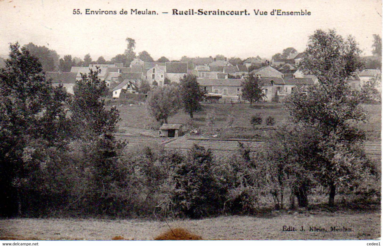 RUEIL SERAINCOURT  VUE D'ENSEMBLE - Seraincourt