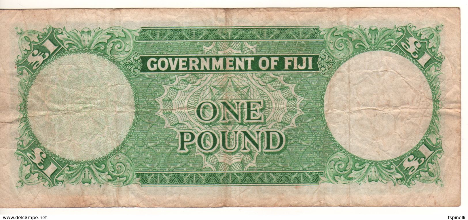 FIJI  1 Pound  P53f   Dated 20th January  1964   ( Queen Elizabeth II ) - Fiji