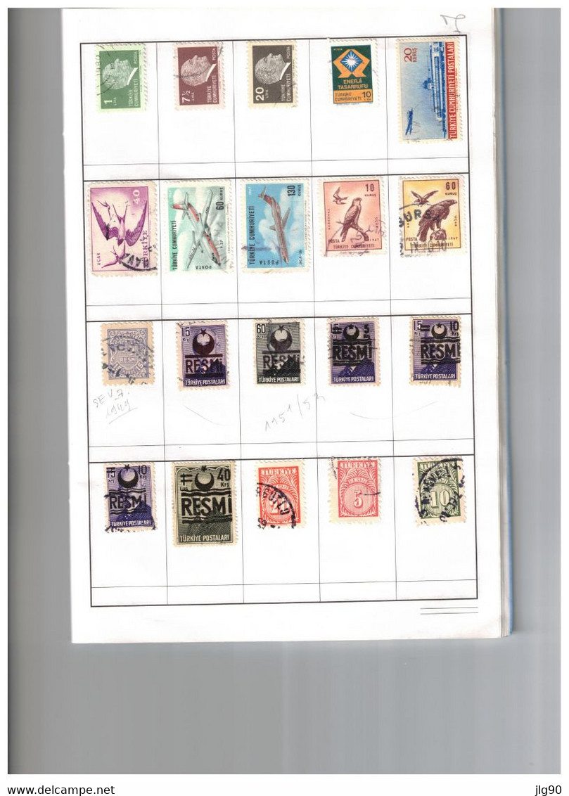 Turkey 125 Used Stamps - Collections, Lots & Series