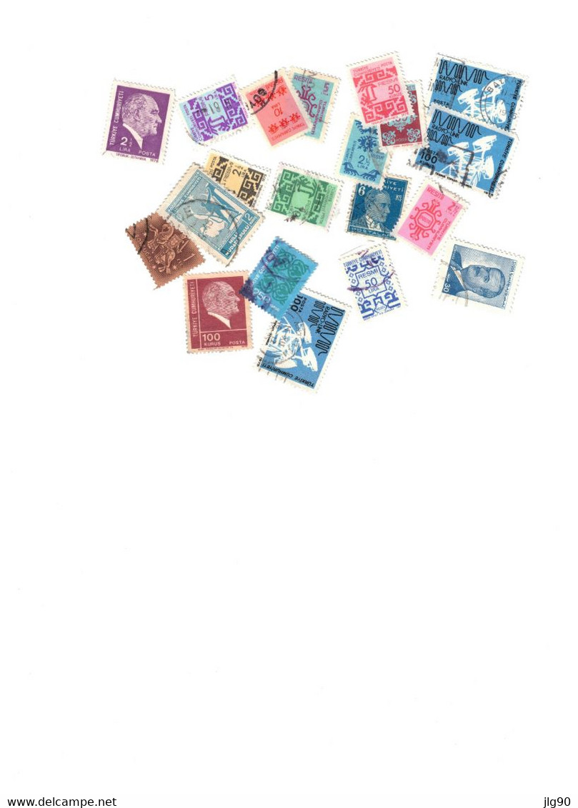 Turkey 125 Used Stamps - Collections, Lots & Séries