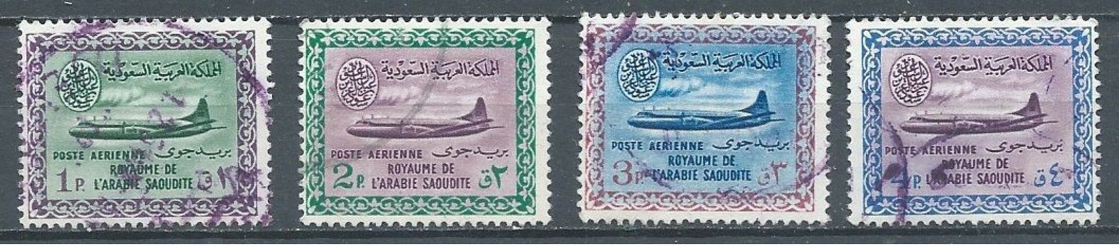 Arabie Saoudite Poste Aérienne YT N°7-8-9-10 Avion Convair 440 Oblitéré ° - Saudi Arabia