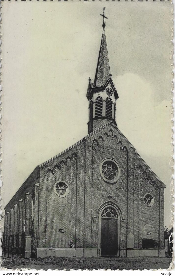 Zele-Heikant    Kerk   -   1959   Naar   Bruxelles 7 - Zele