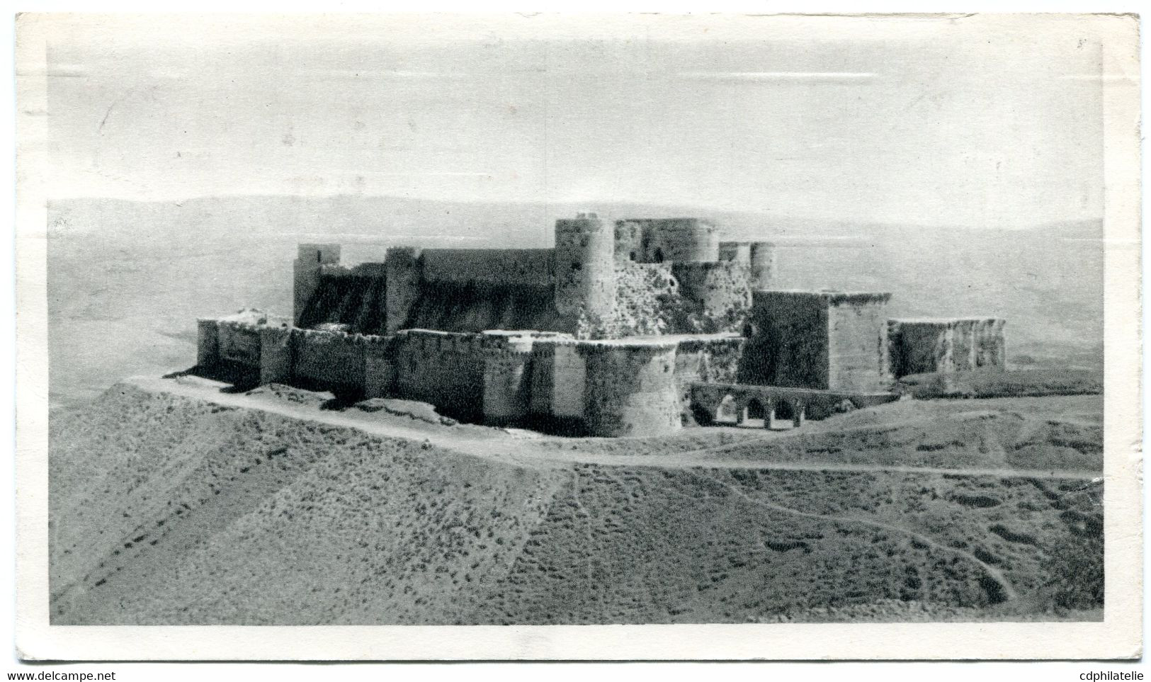 LIBAN CARTE POSTALE DES LABORATOIRES IONYL -LE KRAK DES CHEVALIERS AVEC OBLITERATION BEYROUTH - Lebanon