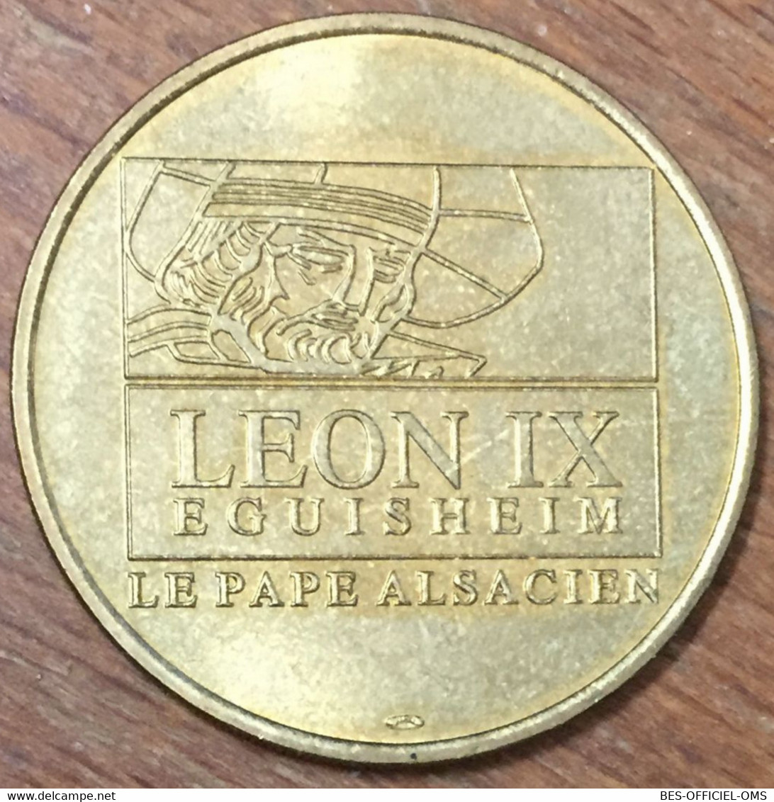 68 EGUISHEIM PAPE SAINT-LÉON IX MDP 2002 MÉDAILLE SOUVENIR MONNAIE DE PARIS JETON TOURISTIQUE MEDALS COINS TOKENS - 2002