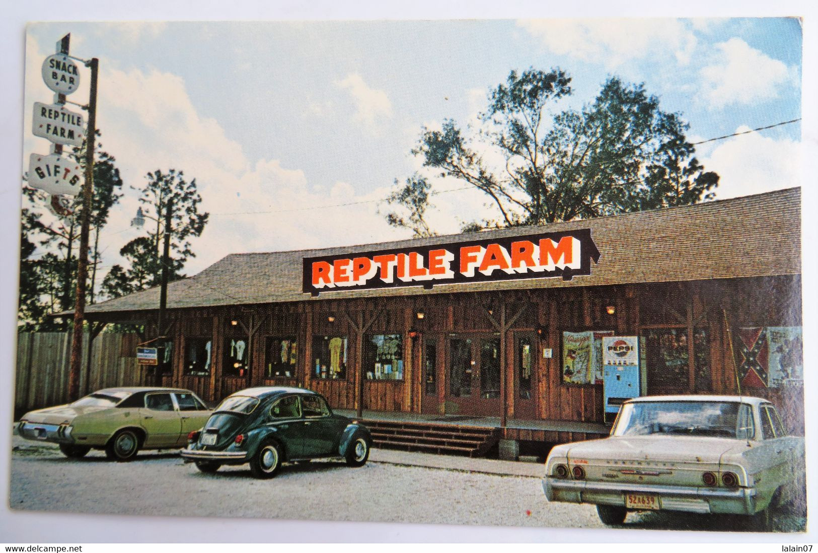 Carte Postale : MISSISSIPI : "REPTILE FARM ", U. S. Highway 90, Bay St.Louis, Cars - Other & Unclassified