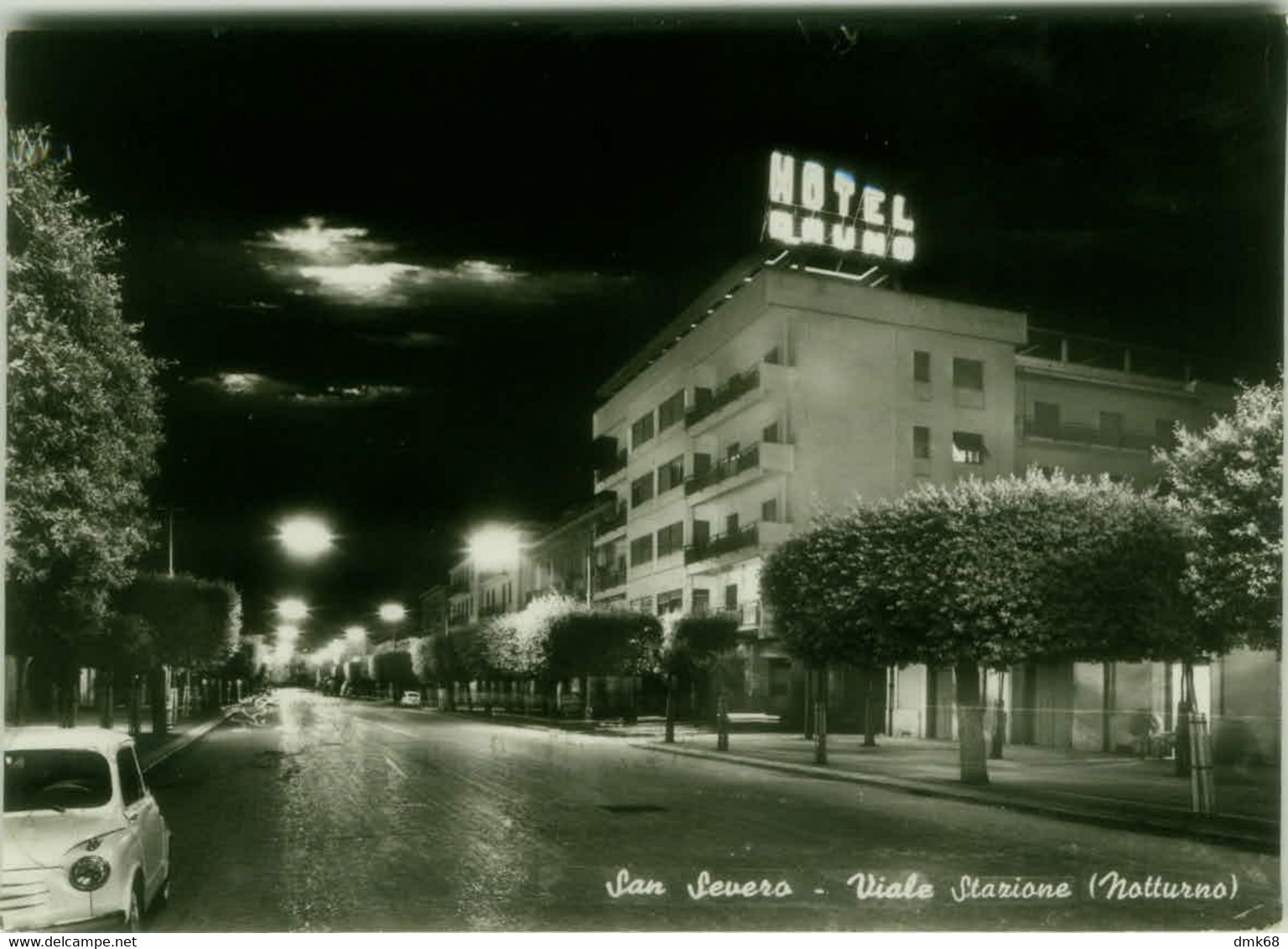 SAN SEVERO - VIALE STAZIONE - NOTTURNO - EDIZIONE ESSECI - SPEDITA 1969 (BG6352) - San Severo