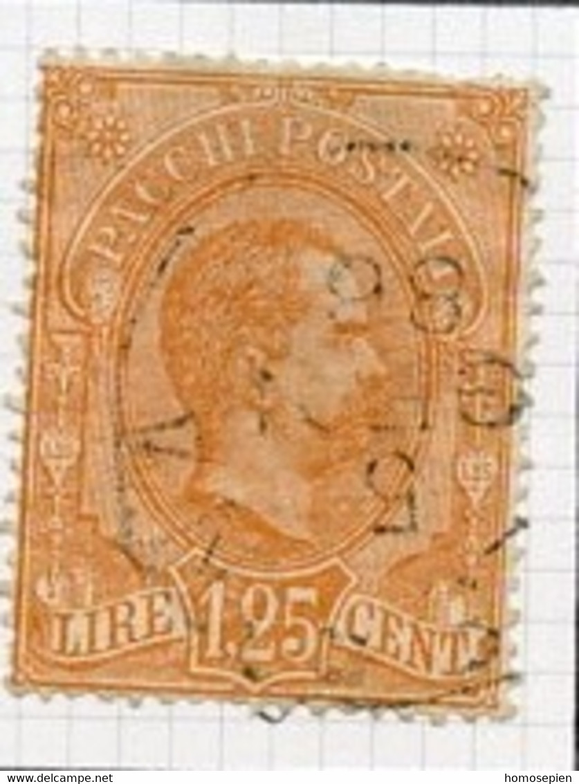 Italie - Italy - Italien Colis Postal 1884-86 Y&T N°CP5 - Michel N°PPM5 (o) - 1,25l Humbert I - Postal Parcels