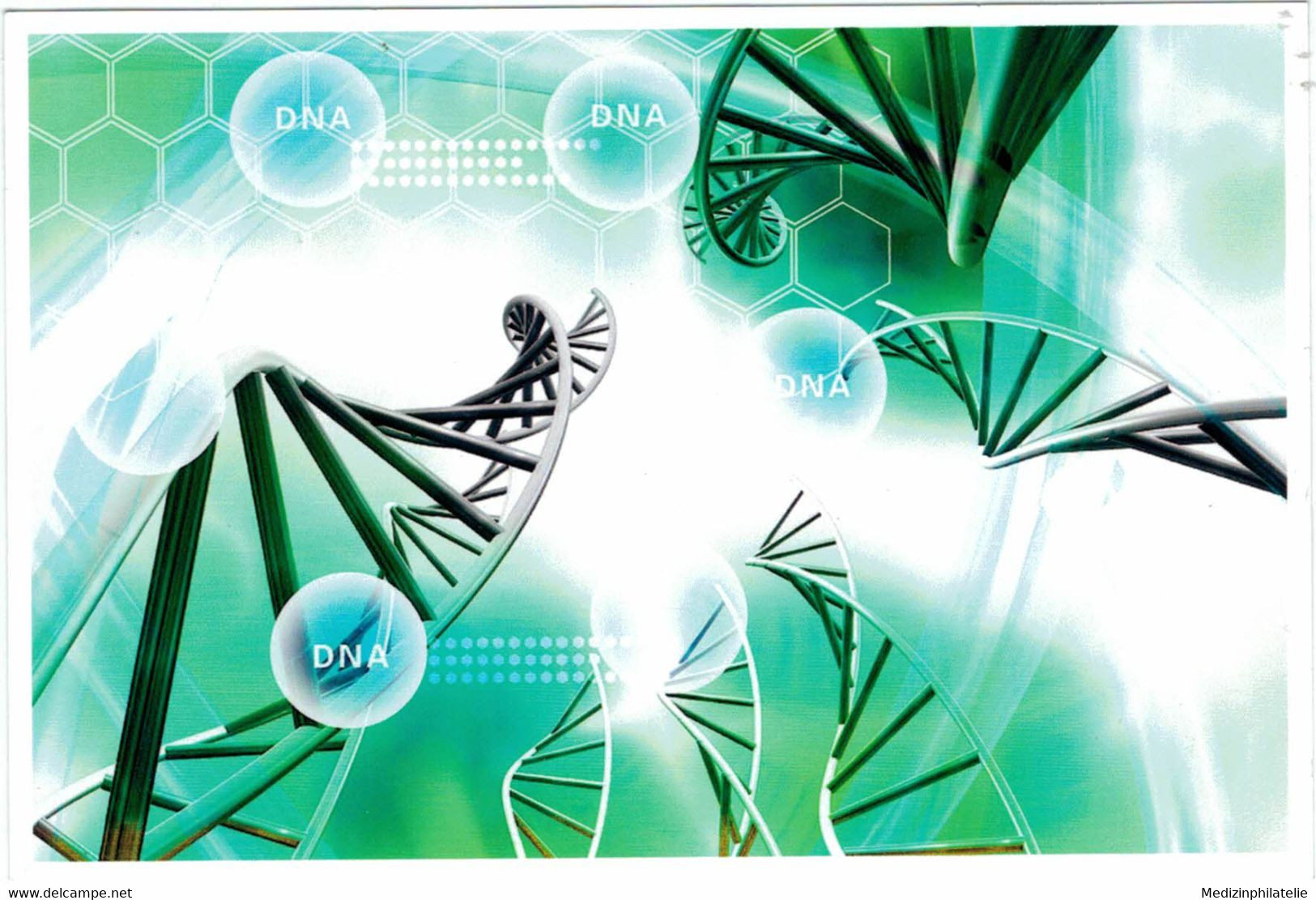 China Ganzsache DNA DNS Doppelhelix Genetik - Pharmacy