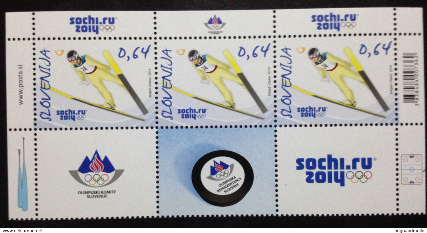 Slovenia, Uncirculated Stamps, « WINTER OLYMPIC GAMES », SOCHI, 2014 - Winter 2014: Sotschi