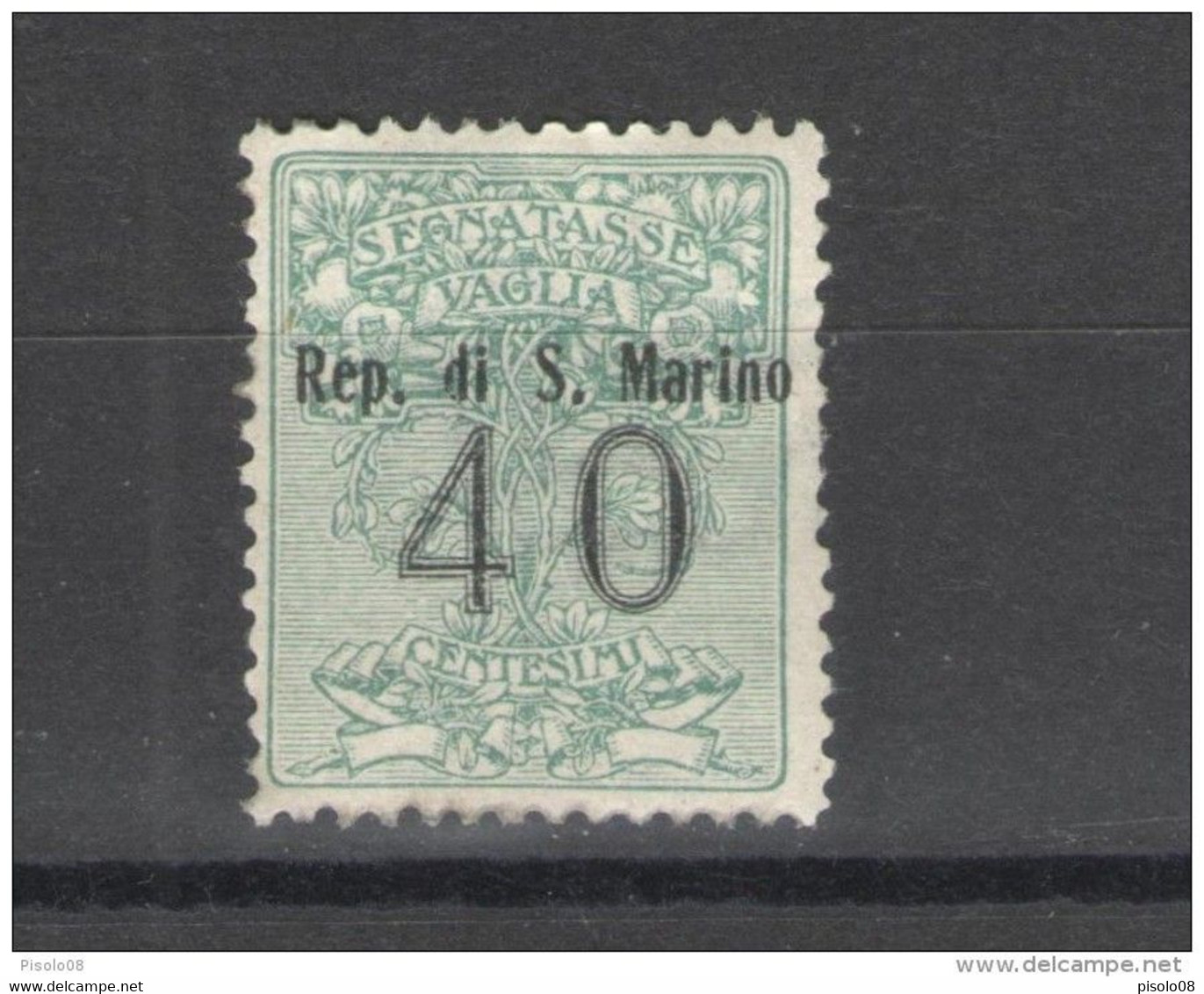 SAN MARINO 1924 SEGNATASSE PER VAGLIA 40 C. ** MNH - Segnatasse