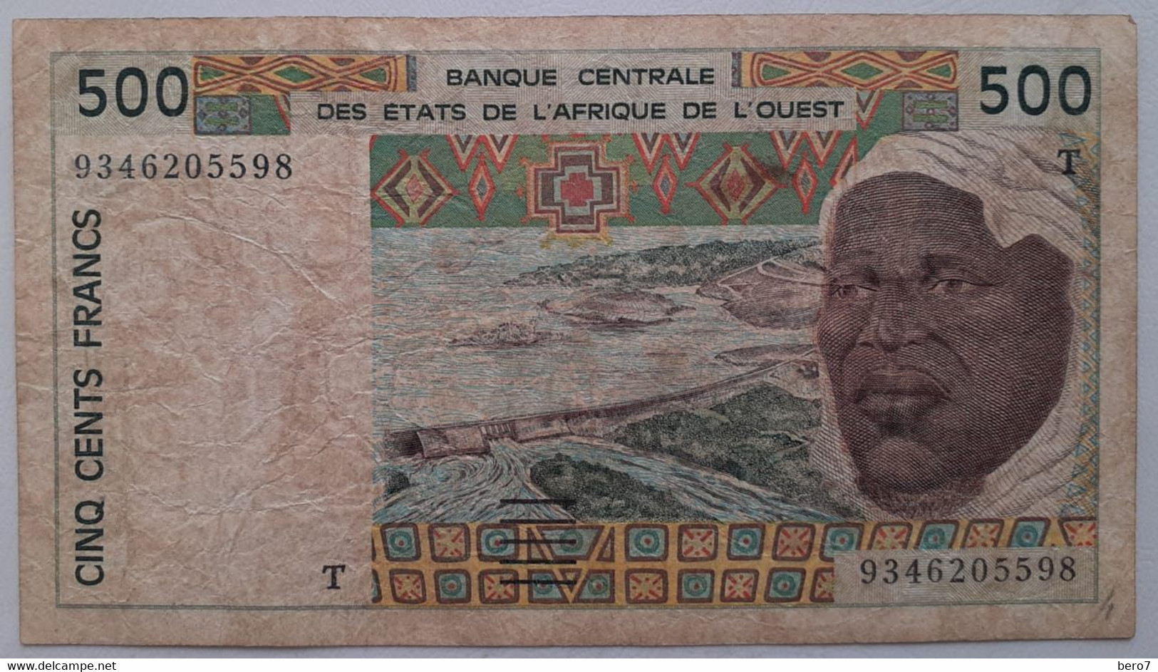 Togo -  West African States 500 Francs 1997  Circulated  "B" Banque Centrale Des Etates De L'Afrique De L'Ouest - Togo