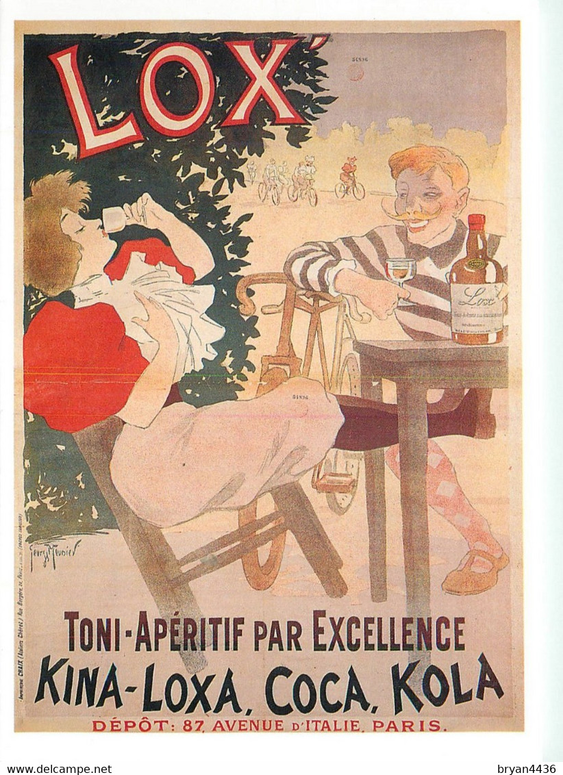 "LOX" - KINA - LOXA - COCA - KOLA - TONI APERITIF -  CPSM Rare édition FORNEY - Illustrateur; Georges MEUNIER 1895. - Meunier, G.
