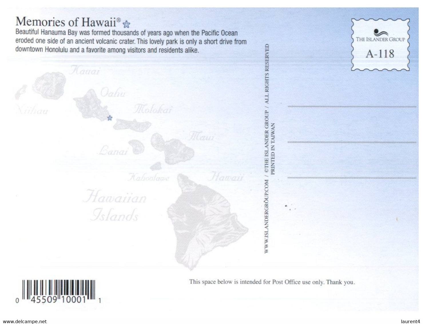 (P 30) USA - Hawaii Hanauma Bay - Big Island Of Hawaii