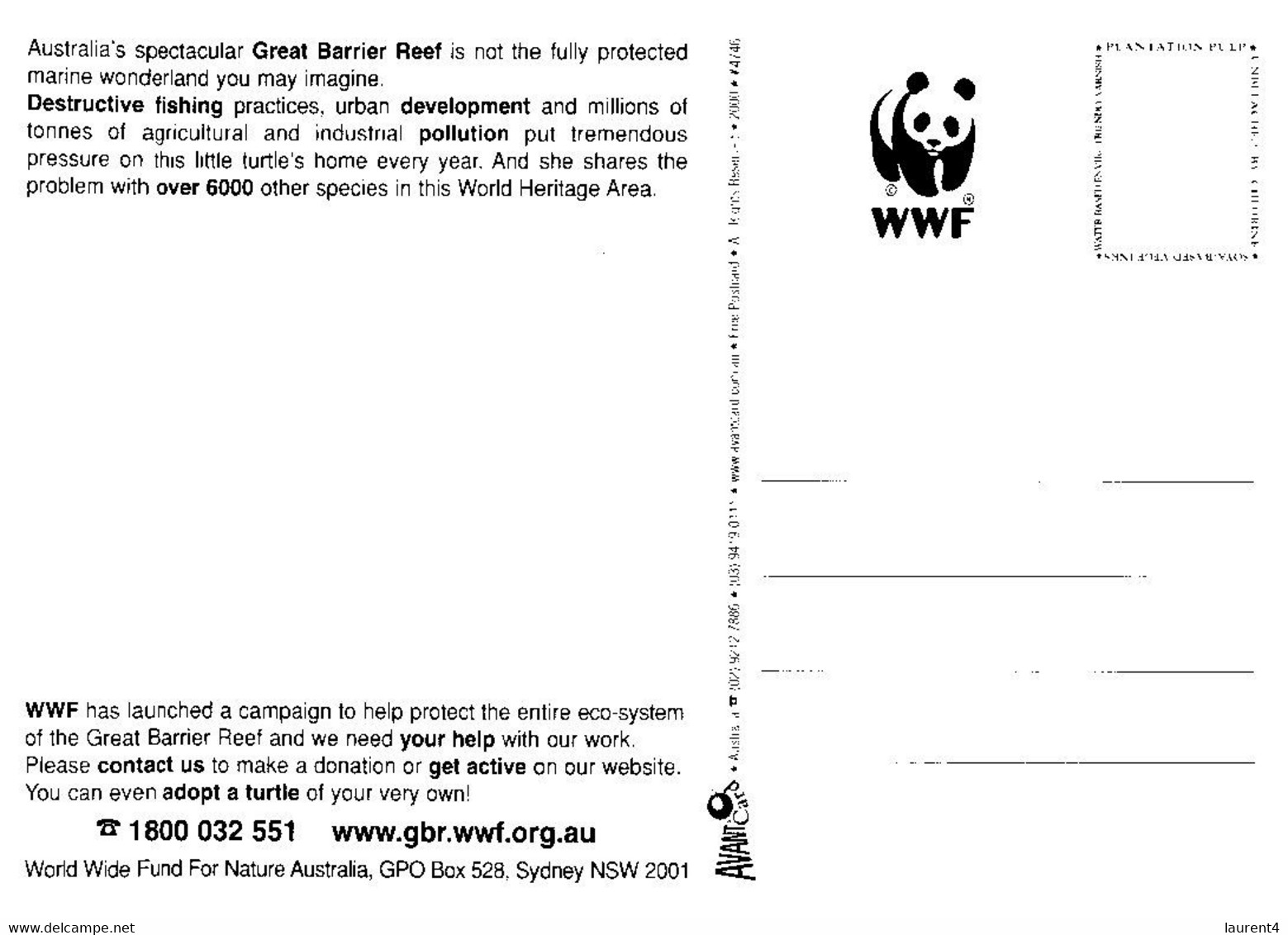 (P 30) Australia - QLD - Great Barrier Reef - WWF Protection - Great Barrier Reef