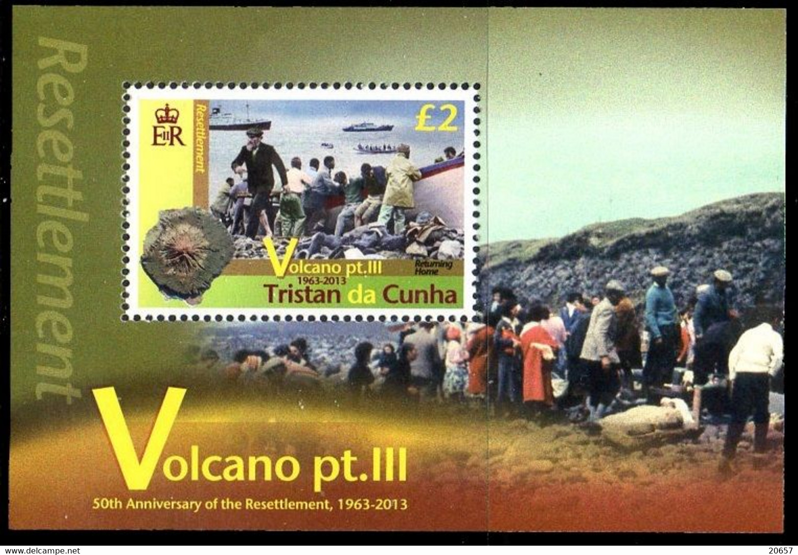 Tristan Da Cunha 1056/59 Et Bf 68 Volcan Série III - Volcans