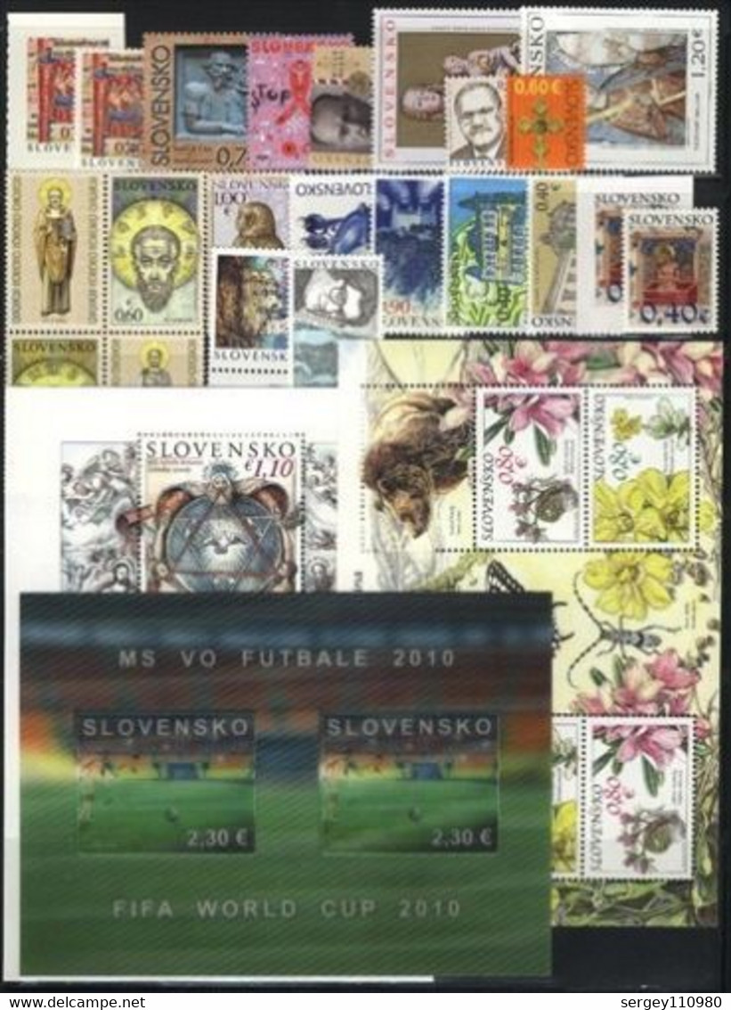 2010. Slovakia. Full Year. MNH - Volledig Jaar