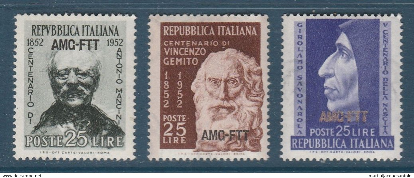 ITALIE NEUF AMG-FTT 3 TIMBRES (31) - Autres & Non Classés