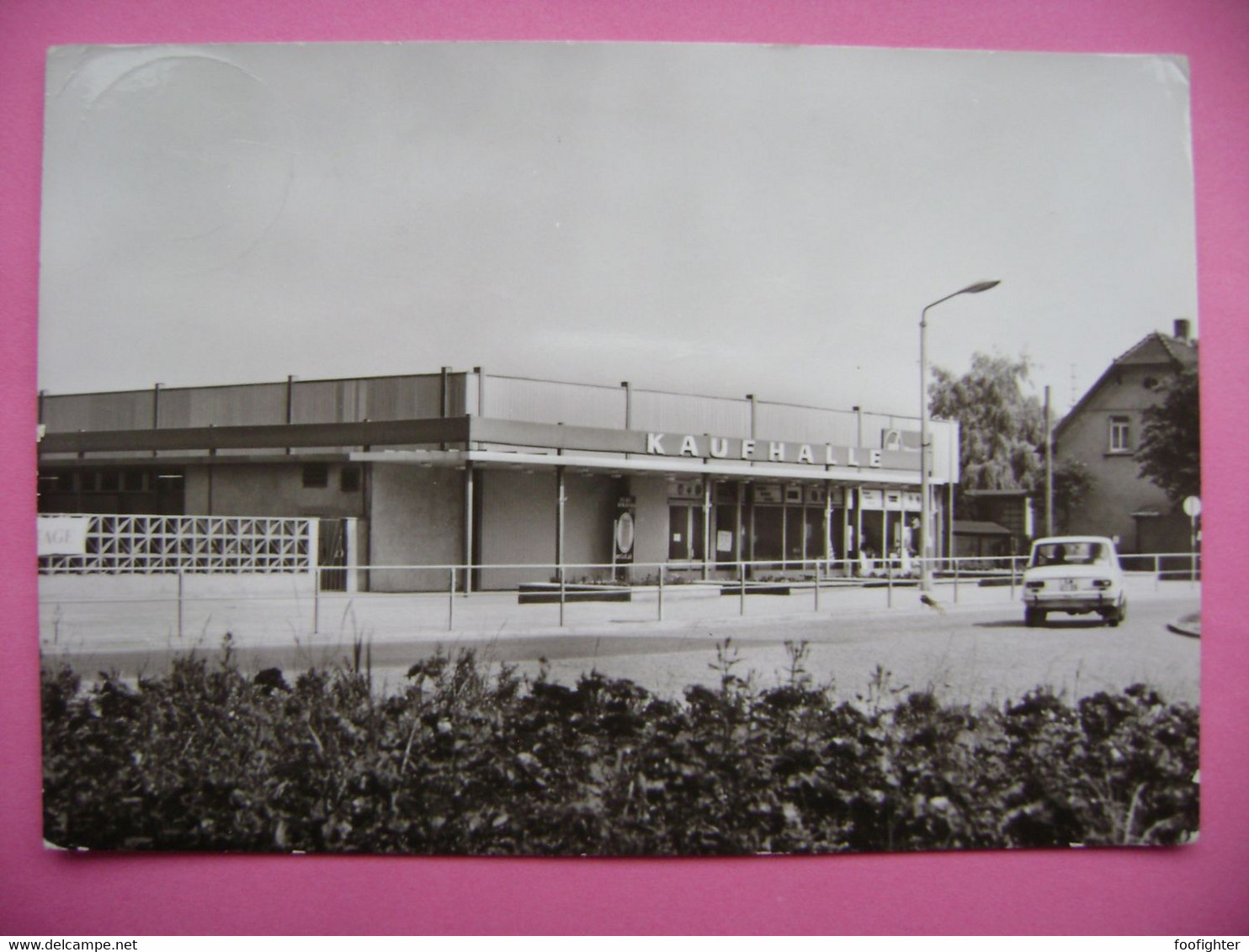 RONNEBURG - Kaufhalle In Der Zeitzer Straße - Stamp Dresdener Pferdebahn 1886 - Posted 1987 - Ronneburg