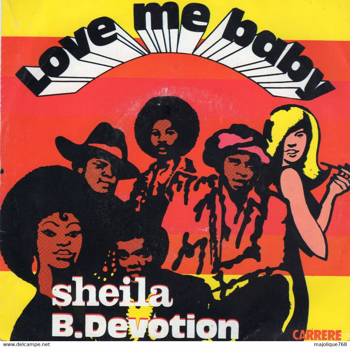 Disque - Sheila B. Devotion - Love Me Baby - Carrere 49288 - France 1977 - Disco & Pop