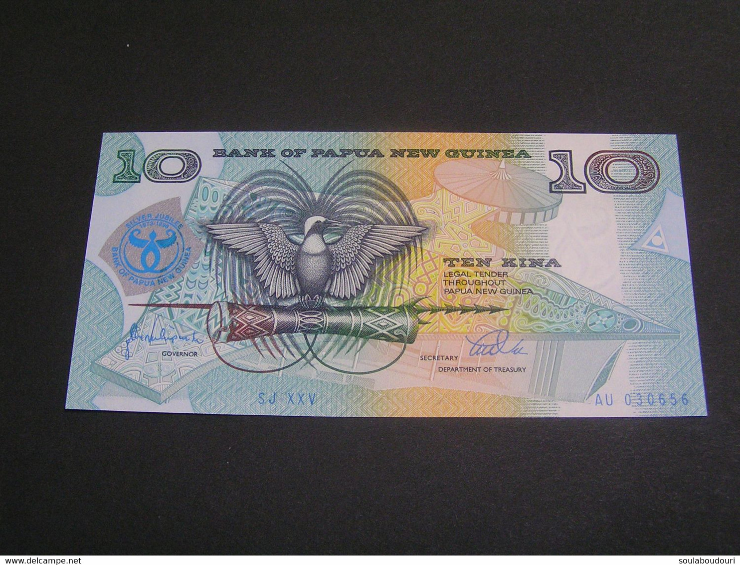 PAPUA NEW GUINEA 10 KINA 25 ANNIVERSARY SILVER JUBILEE 1973-1998 UNC. - Papouasie-Nouvelle-Guinée