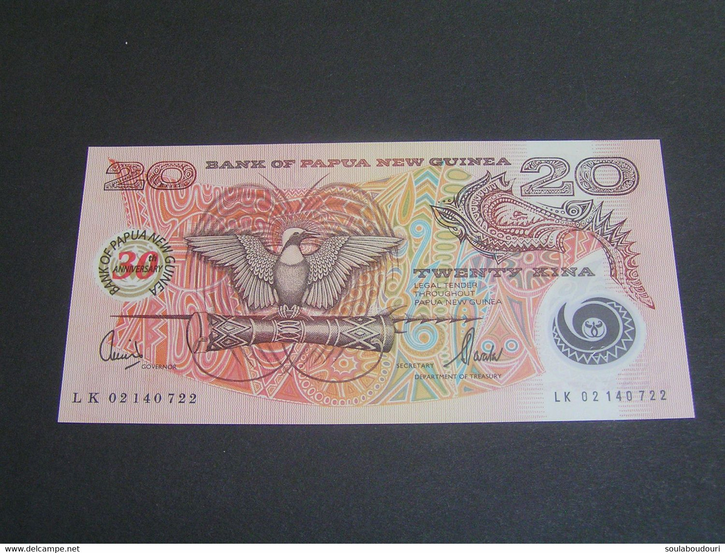 PAPUA NEW GUINEA 20 KINA 30 ANNIVERSARY BANK PAPUA NEW GUINEA   UNC. - Papua New Guinea