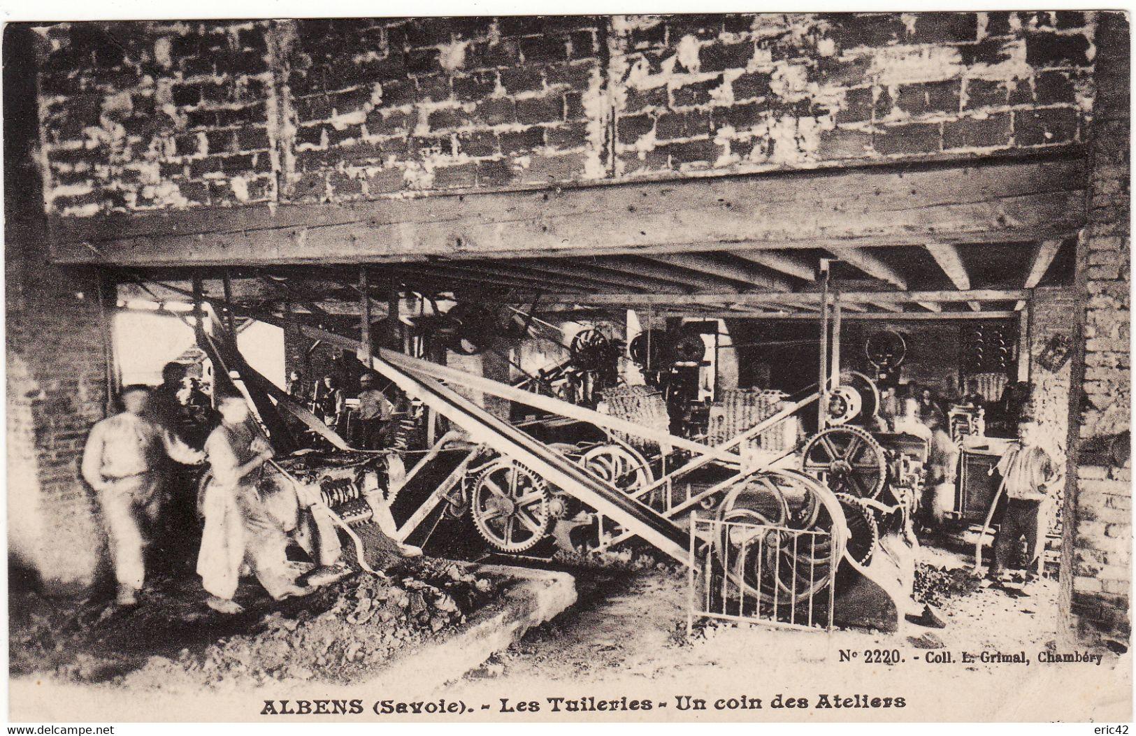 73 ALBENS **Les Tuileries - Un Coin Des Ateliers** 2scans - Albens