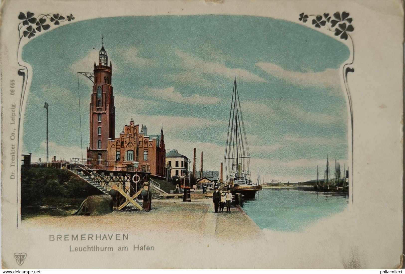 Bremerhaven // Leuchtthurm Am Hafen 190? Selten - Bremerhaven