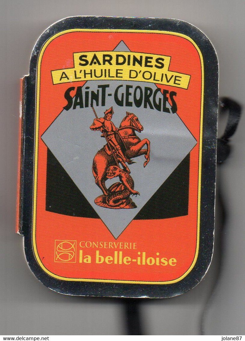 MAGNET LIVRE DE RECETTE       SARDINES A L HUILE D OLIVE SAINT GEORGES - Publicitaires