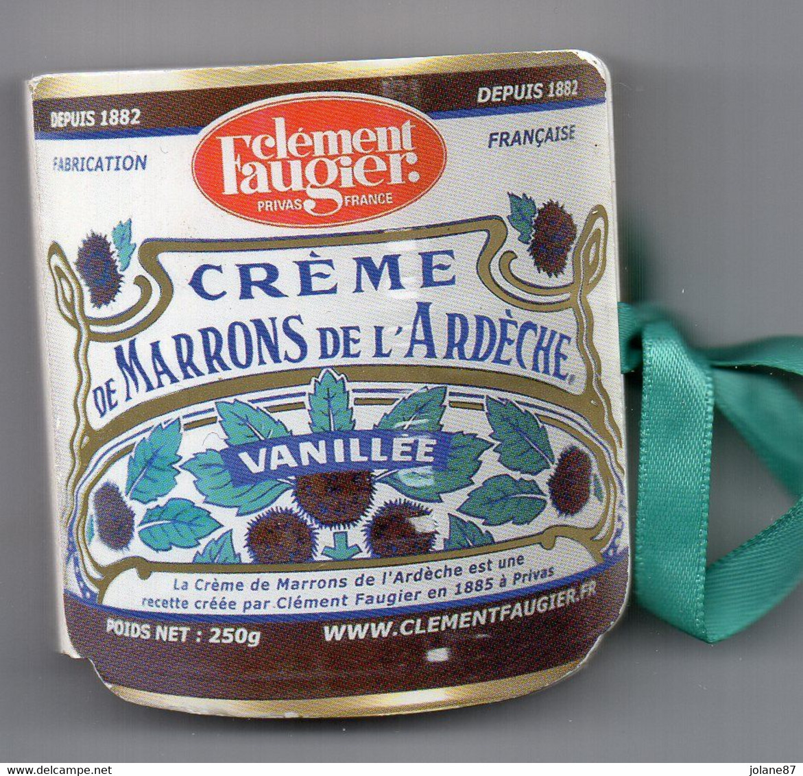 MAGNET LIVRE DE RECETTE   -  CREME DE MARRONS DE L ARDECHE CLEMENT FAUGIER - Pubblicitari